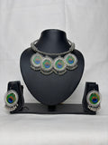 Adjustable Morpankh Hansli necklace