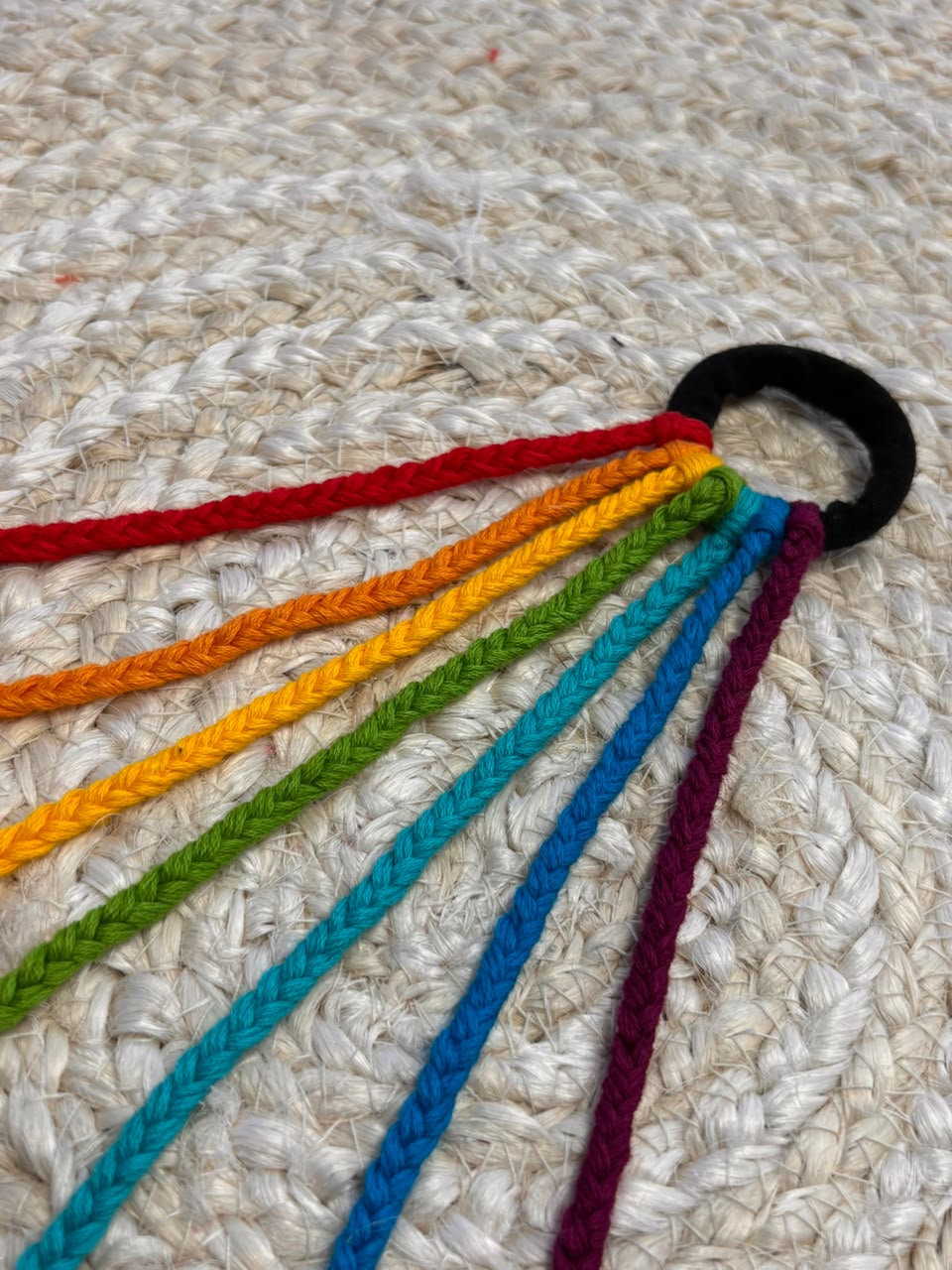 🌈 Rainbow Hair Braid