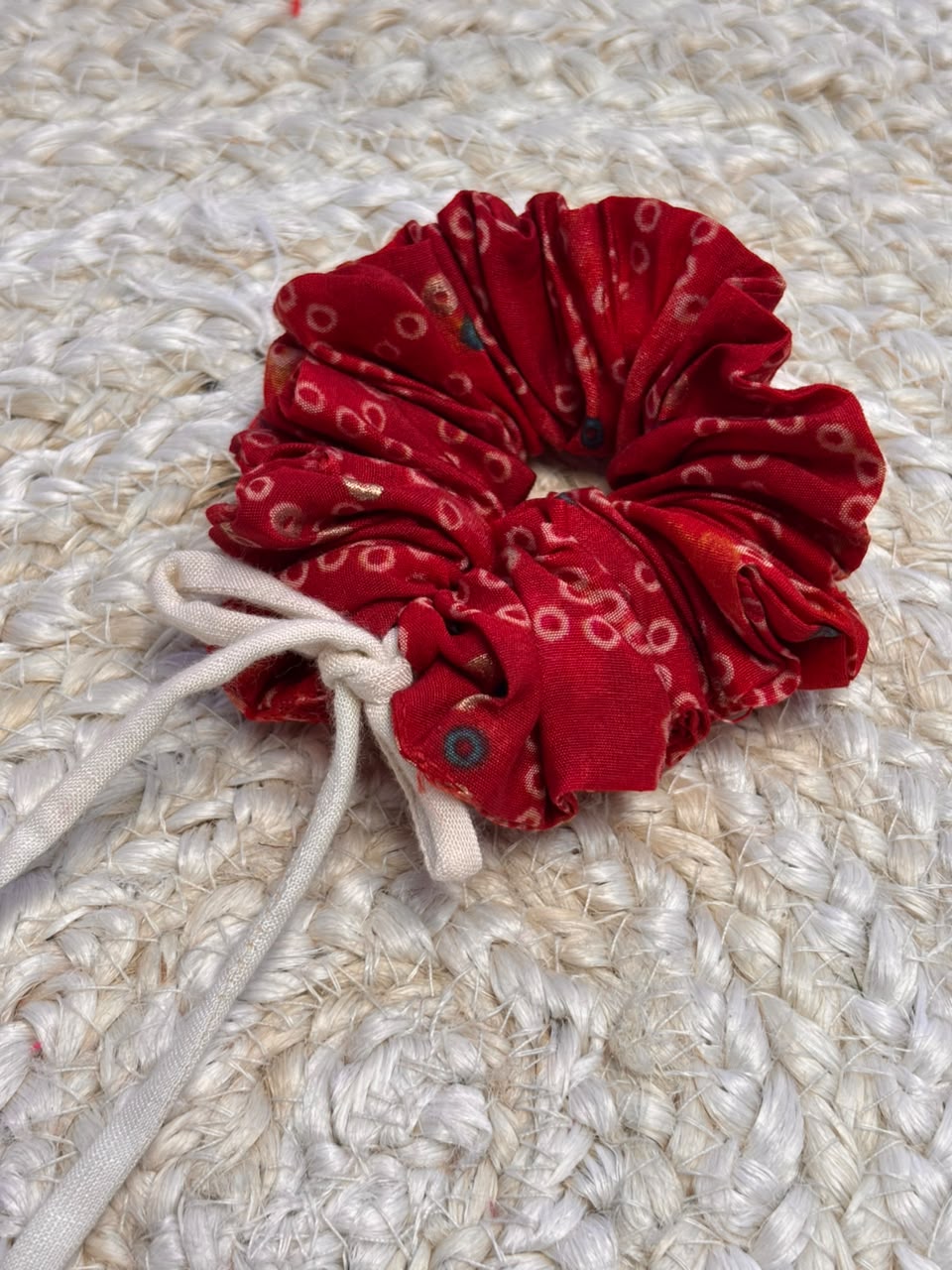 Red  Bandhani Scrunchy❤️