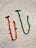Red & green tic tac pins