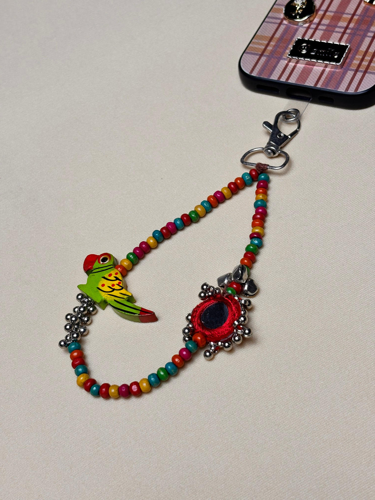 Mithhu Rani – Handcrafted Mobile Sling 🦜✨