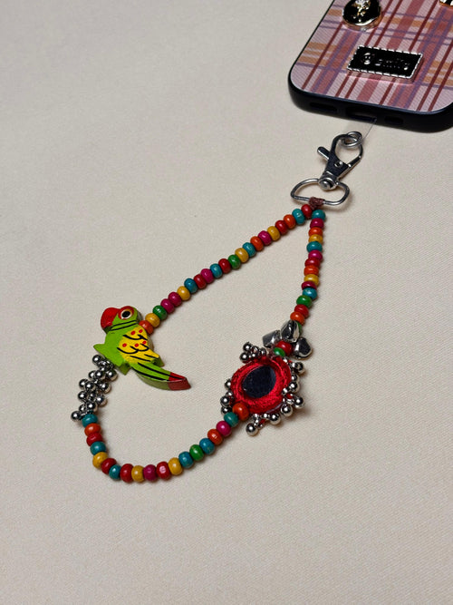 Mithhu Rani – Handcrafted Mobile Sling 🦜✨