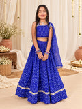 Blue Bandhani Choli Set 💙