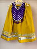 Purple Bandhani & Mustard Choli Set 💜💛