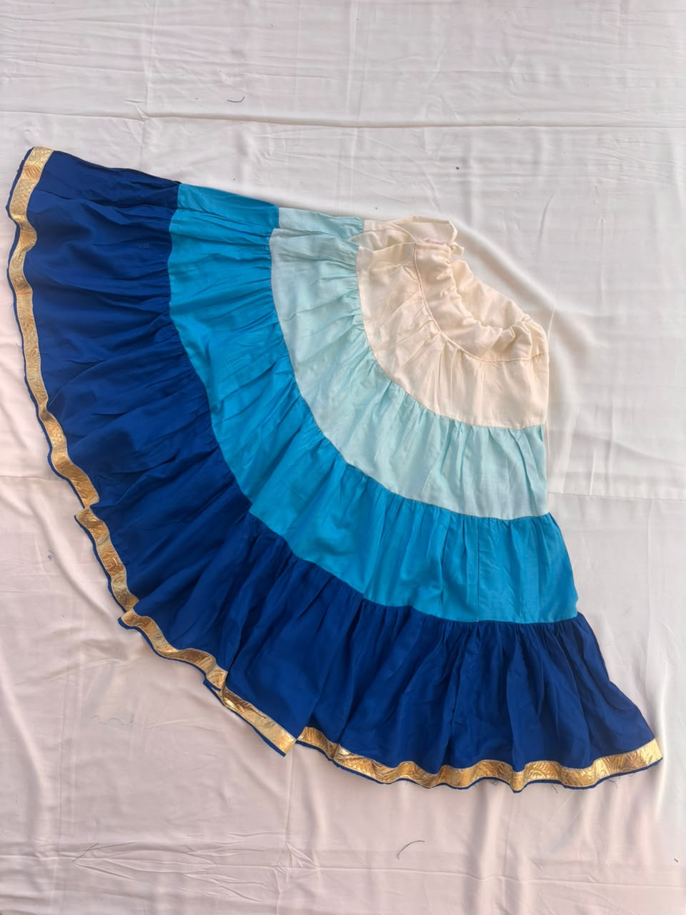 Neel Tarang – Blue Shades Flared Skirt 💙